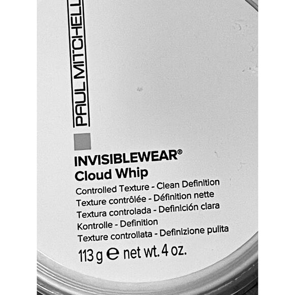 Paul Mitchell Invisiblewear Cloud Whip Styling Cream 4 oz. Discontinued NEW Rare - Picture 2 of 9